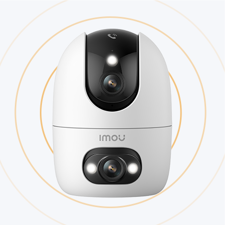 Đèn chiếu trên hai mắt camera