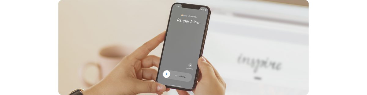Điện thoại nhận cuộc gọi từ nút gọi trên camera Ranger 2 Pro