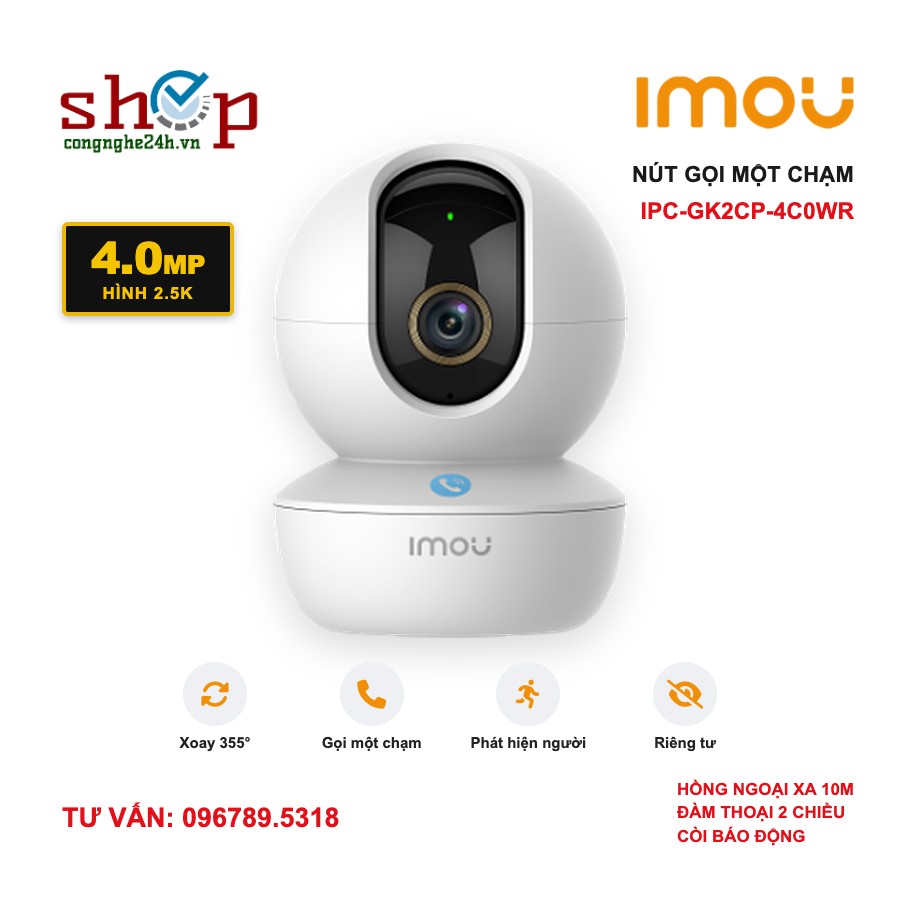 imou-ranger-rc-4mp-anh-dai-dien Camera Wifi Imou Ranger RC 4MP IPC-GK2CP-4C0WR xoay 360 trong nhà, nút gọi một chạm