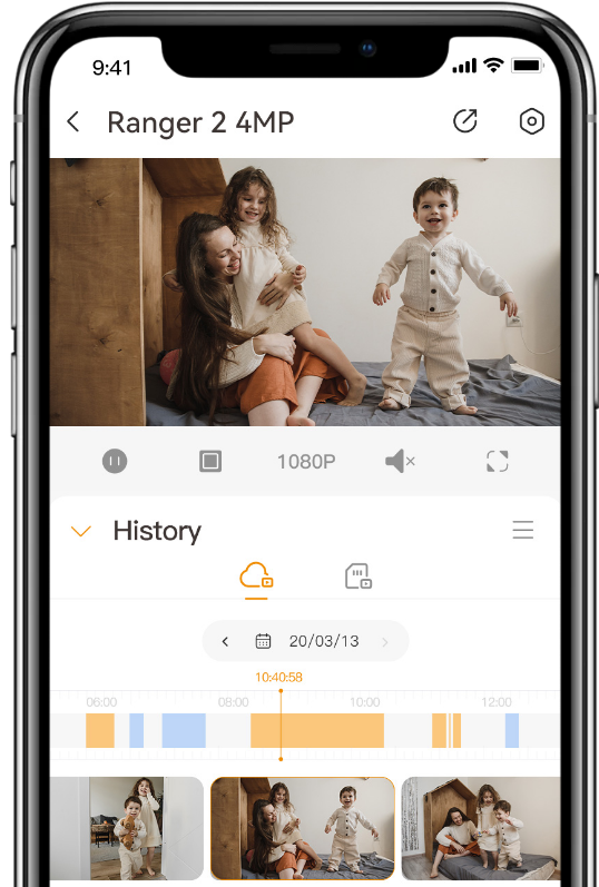 Xem lại video Ranger 2 trên app Imou Life