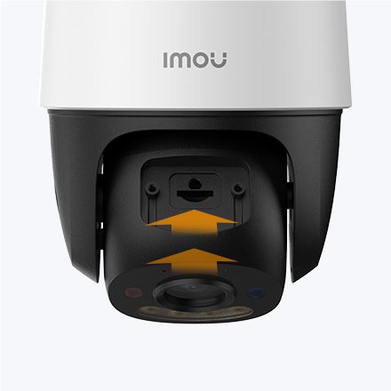 Khe thẻ nhớ trên thân camera Cruiser SC