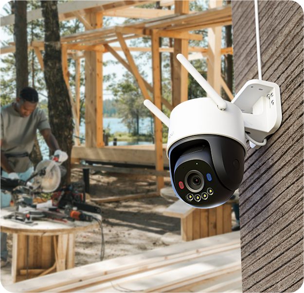 Camera Cruiser SC 4G gắn ở công trường xây dựng