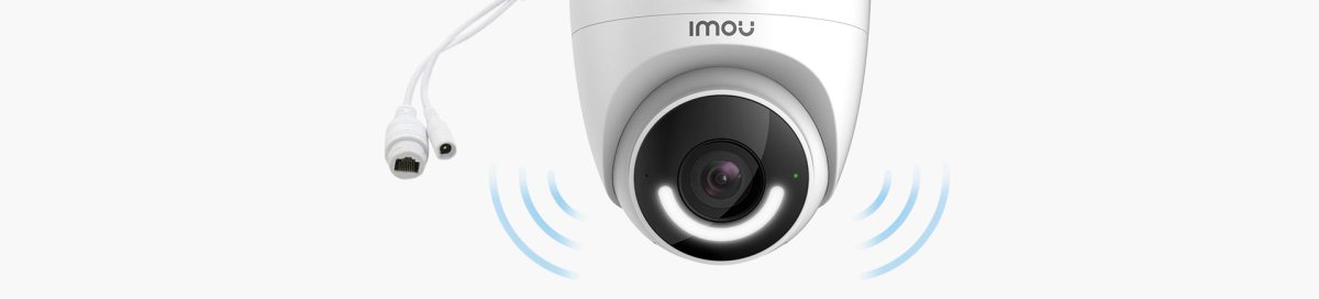 Camera Imou Turret với dây mạng và sóng Wi‑Fi
