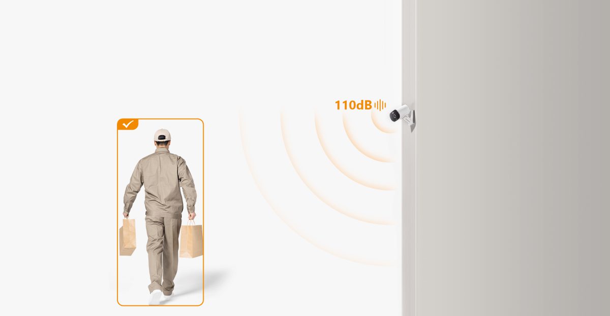 Versa phát hiện người và hú còi 110dB