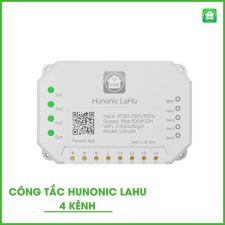 Công Tắc Wifi Hunonic Lahu 4 Kênh 500W/Kênh