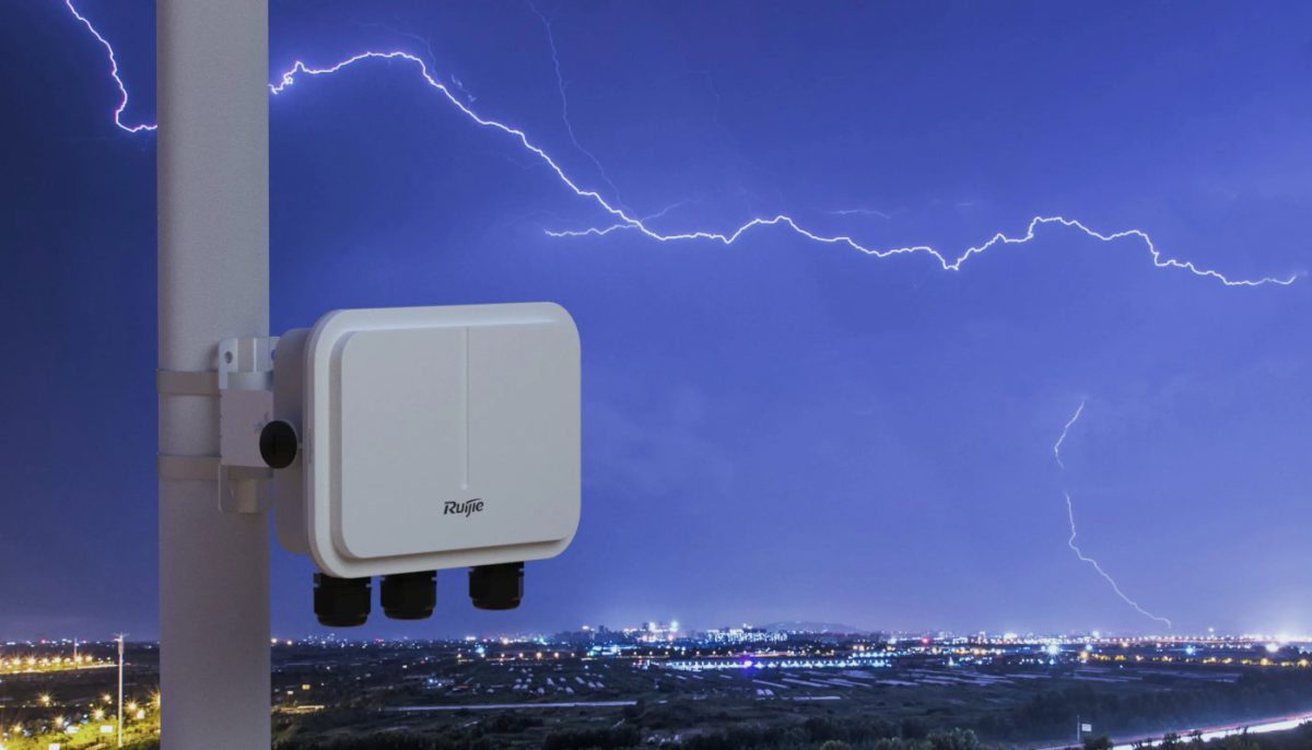 RG-AP680(CD) lắp cột khi trời giông sét