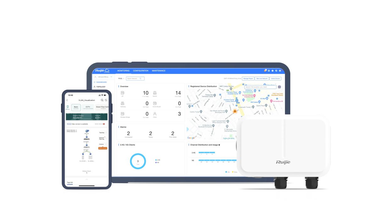 Quản lý RG-AP680(CD) trên Ruijie Cloud bằng máy tính và điện thoại