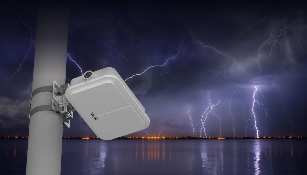 RG-AP680-L khi trời giông sét, chống sét 6kV