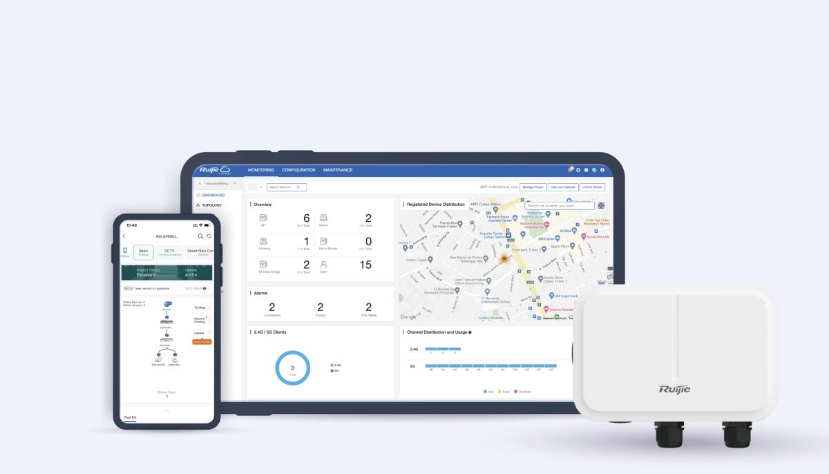 Quản lý RG-AP680-L trên Ruijie Cloud bằng máy tính và điện thoại