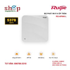 Bộ phát Wi-Fi 6 ốp trần Ruijie RG-AP840-L 5378Mbps, cổng 5G quang và điện