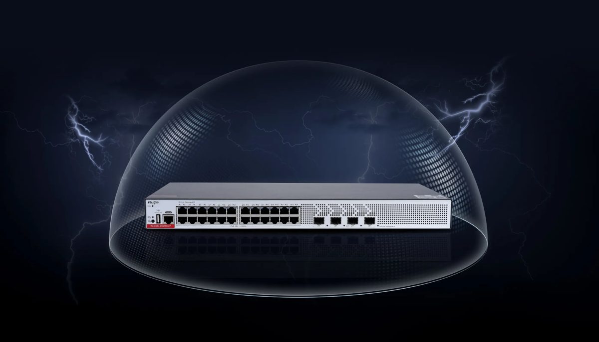 RG-CS83-24GT4XS-P chống sét 10 kV trên cổng mạng