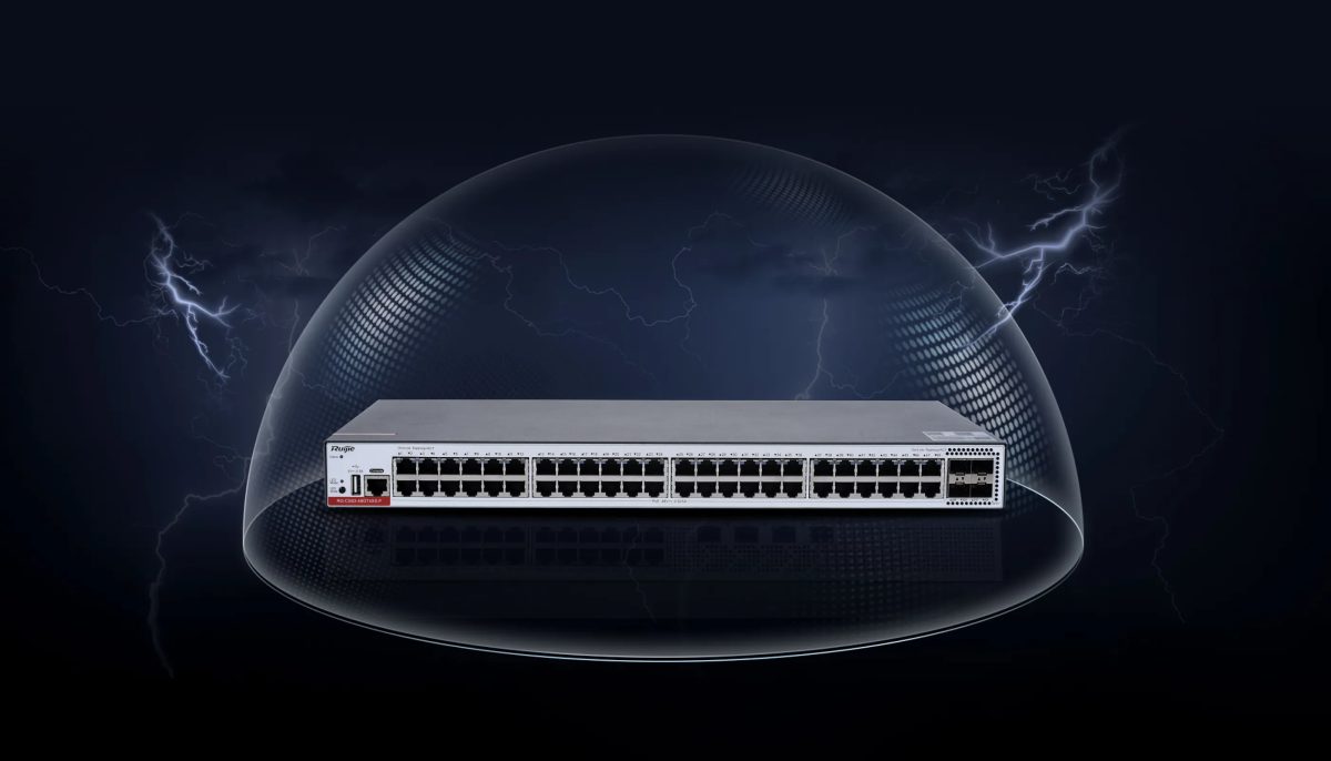 RG-CS83-48GT4XS-P chống sét 10 kV trên cổng mạng