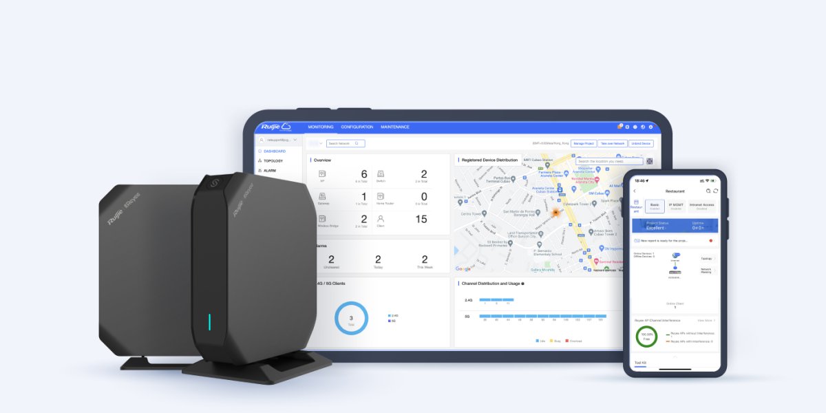 RG-EG105GW(T) quản lý trên Ruijie Cloud bằng máy tính bảng và điện thoại