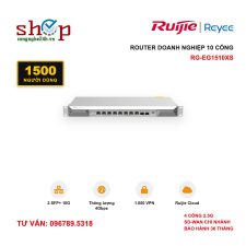 Router doanh nghiệp Ruijie Reyee RG-EG1510XS 10 cổng, 2 SFP+ 10G, 1500 người dùng