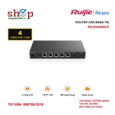 Router cân bằng tải Ruijie Reyee RG-EG406XS-P 5 cổng 2.5G (4 PoE 110W), 1 SFP+ 10G