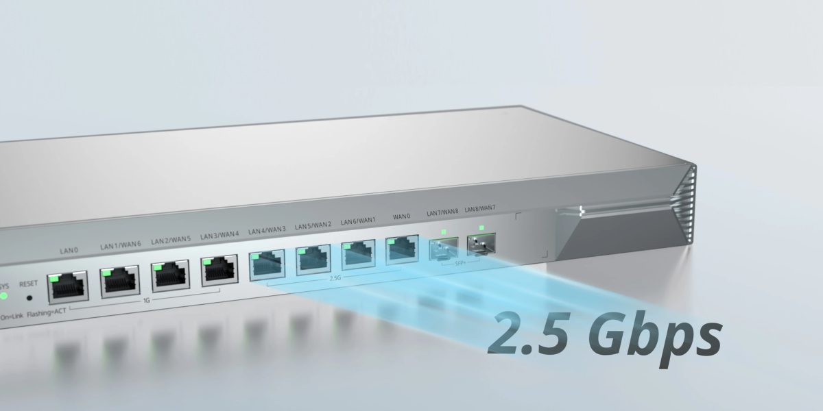 Cổng 2.5Gbps trên router RG-EG710XS