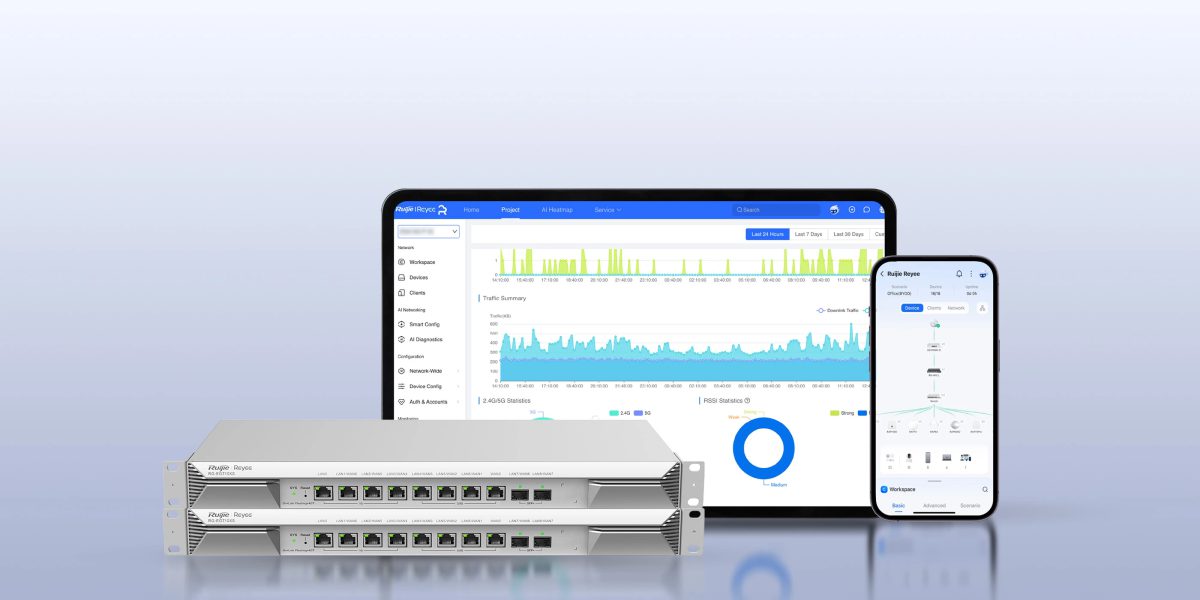 Quản lý router RG-EG710XS trên Ruijie Cloud bằng máy tính bảng và điện thoại