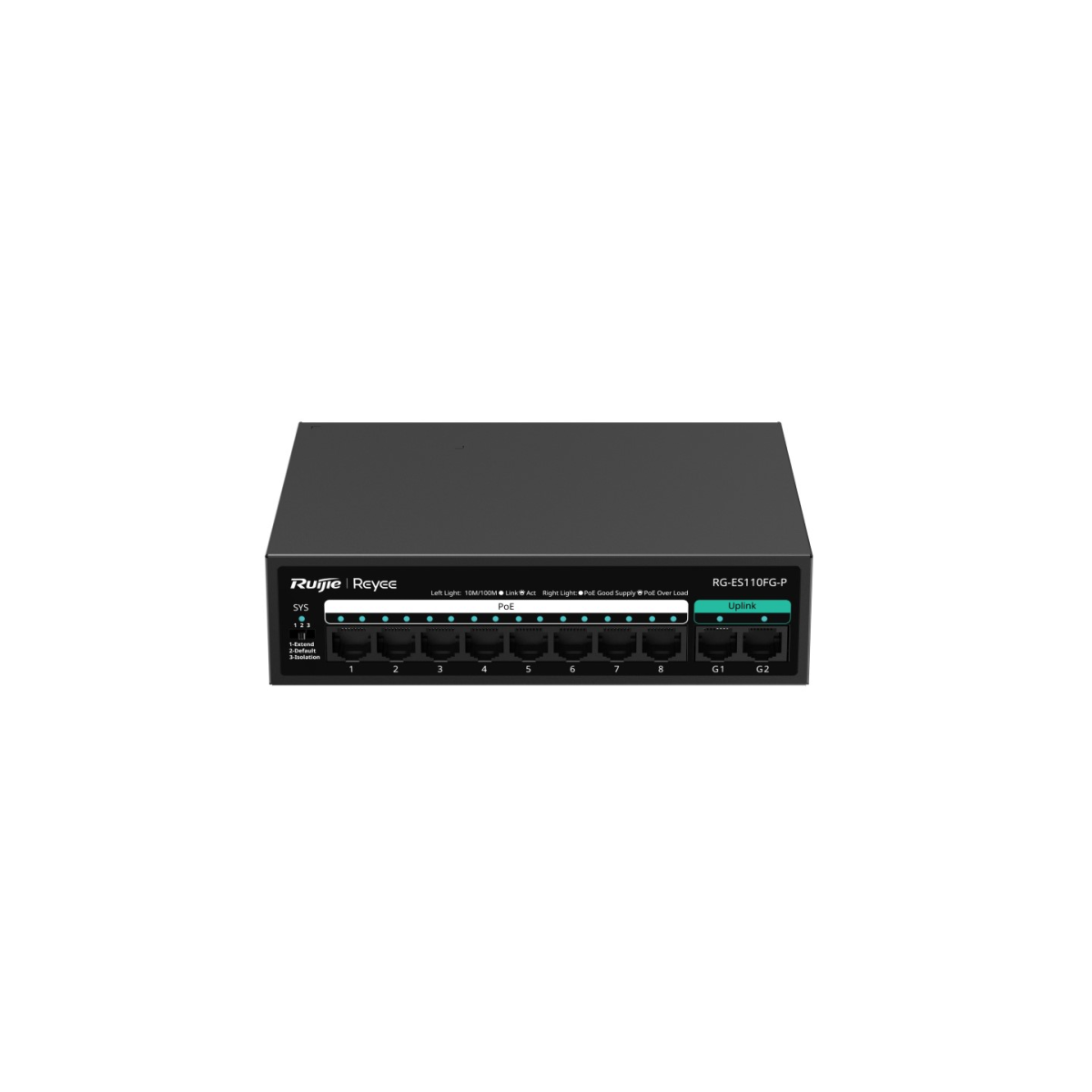 Mặt trước switch Ruijie Reyee RG-ES110FG-P