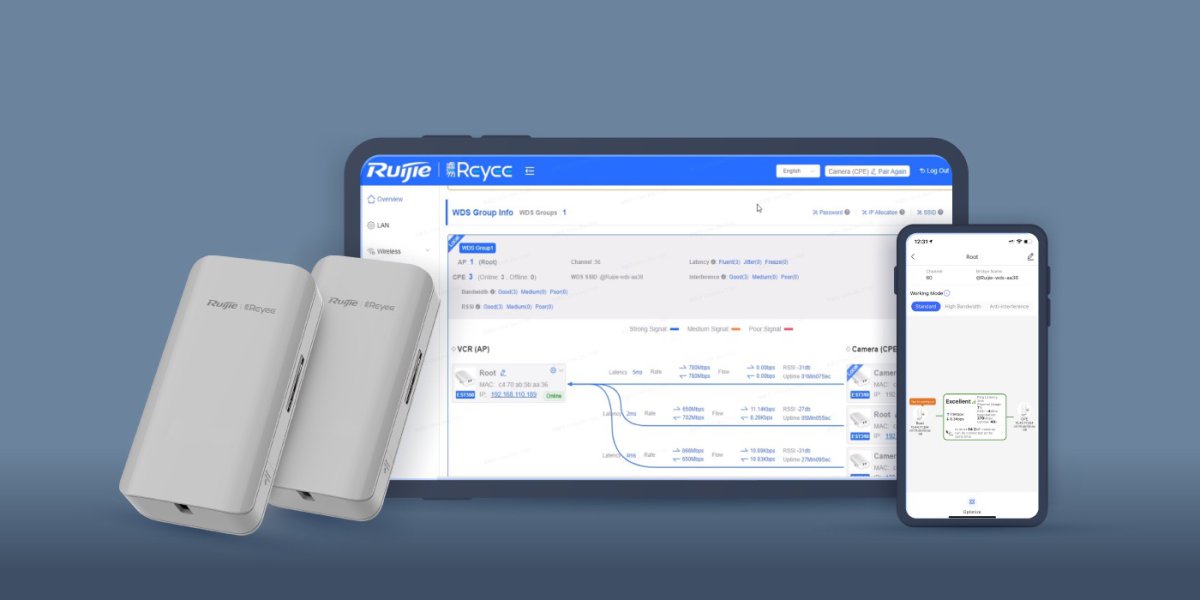 Quản lý cặp cầu nối RG-EST310 V2 trên Ruijie Cloud