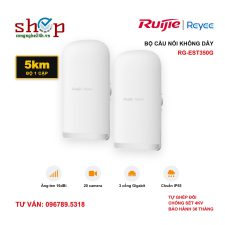 Bộ cầu nối không dây Ruijie Reyee RG-EST350G 5 km, 16 dBi, 3 cổng Gigabit (1 cặp)