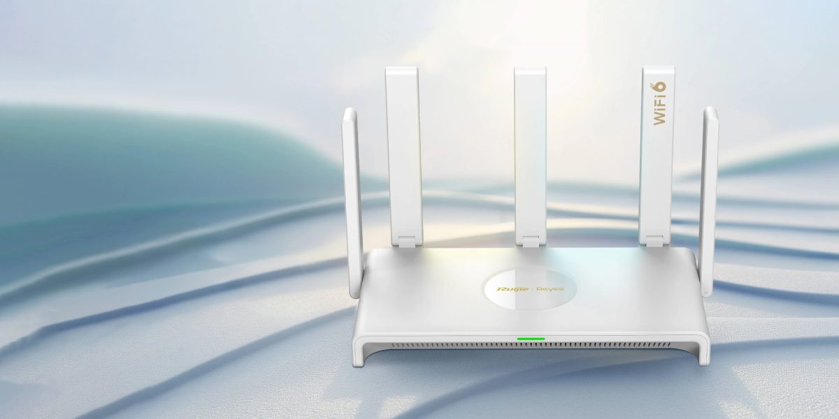Router Wi‑Fi 6 Ruijie Reyee RG-EW3000GX màu trắng, 5 ăng-ten