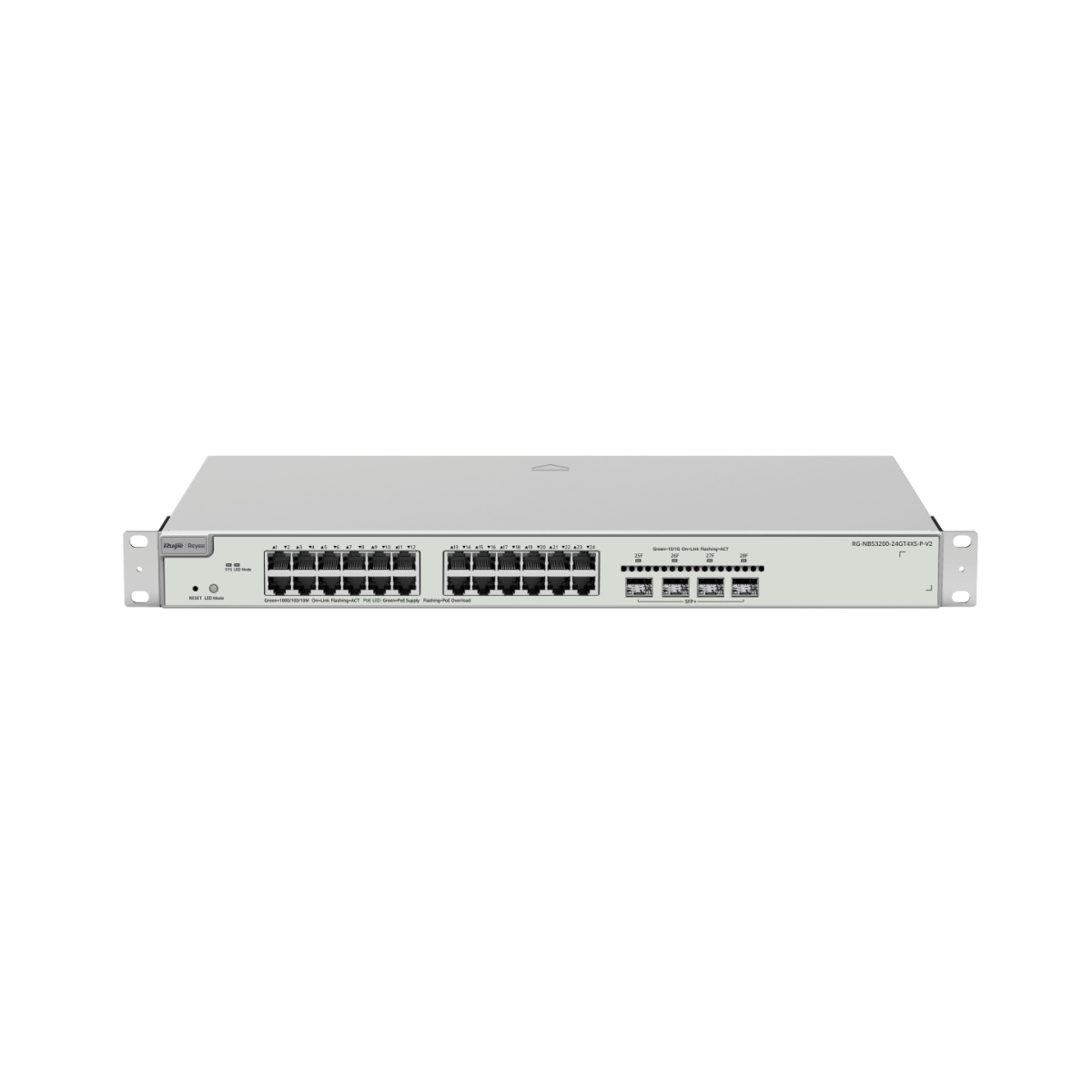 Mặt trước switch Ruijie Reyee RG-NBS3200-24GT4XS-P-V2