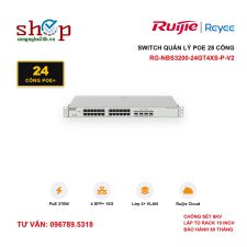 Switch PoE Ruijie Reyee RG-NBS3200-24GT4XS-P-V2 24 cổng Gigabit (370W, 4 SFP+ 10G)