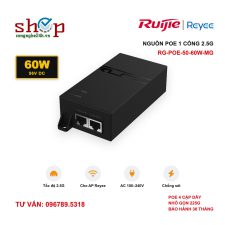 Nguồn PoE Ruijie Reyee RG-POE-50-60W-MG 1 cổng 2.5G, 56V 60W cho Access Point