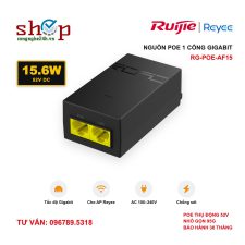 Nguồn PoE Ruijie Reyee RG-POE-AF15 1 cổng Gigabit, 52V 15.6W cho Access Point