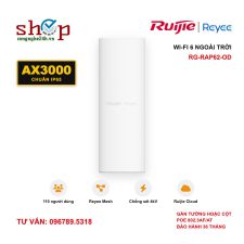 Bộ phát Wi-Fi 6 ngoài trời Ruijie Reyee RG-RAP62-OD AX3000, IP65, gắn tường/cột