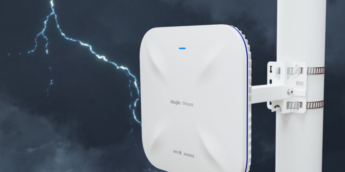 RG-RAP6260(H) gắn cột giữa trời giông sét