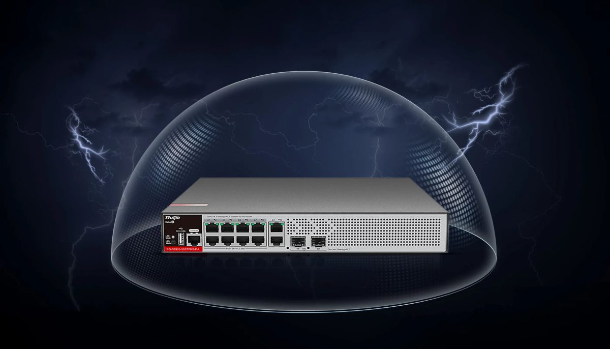 RG-S2915-10GT2MS-P-L chống sét 10 kV trên cổng mạng