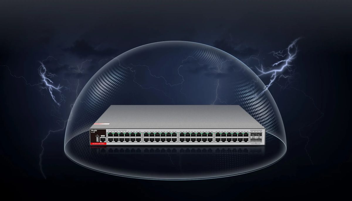 RG-S2915-48GT4MS-L chống sét 10 kV trên cổng mạng