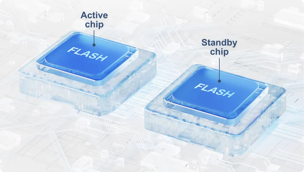 Hai chip Flash khởi động dự phòng