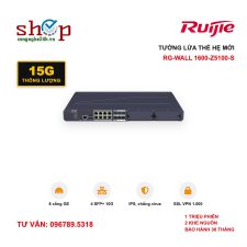 Tường lửa Ruijie RG-WALL 1600-Z5100-S 15Gbps, 8 GE, 4 SFP+ 10G, 2 khe nguồn