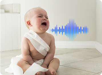 Phát hiện tiếng bé khóc