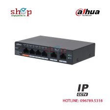Switch PoE Dahua DH-CS4006-4ET2ET-60 6 cổng (4 PoE) 60W quản lý Cloud