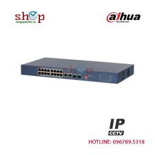 Switch PoE Dahua DH-CS4220-16GT-135 20 cổng (16 PoE) Gigabit 135W quản lý Cloud